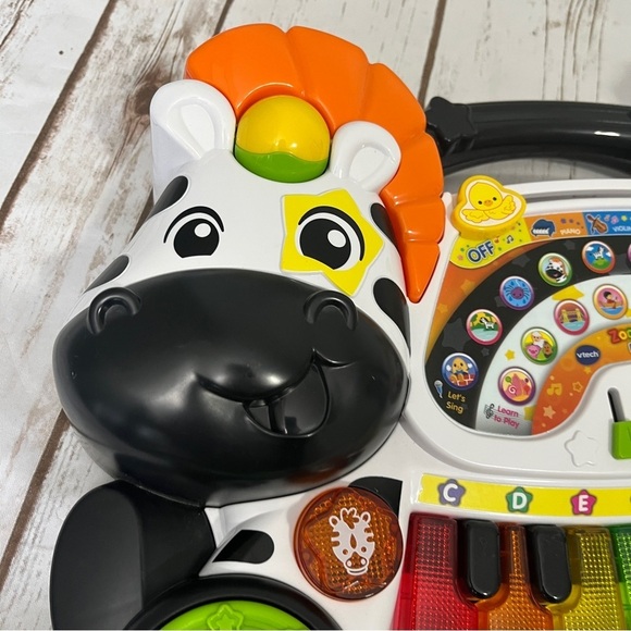 VTech Zoo Jamz Zebra Piano Musical Toy music microphone toddler baby toy - Picture 5 of 13